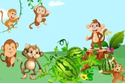 小猴吃瓜在线听,趣味盎然的成长寓言